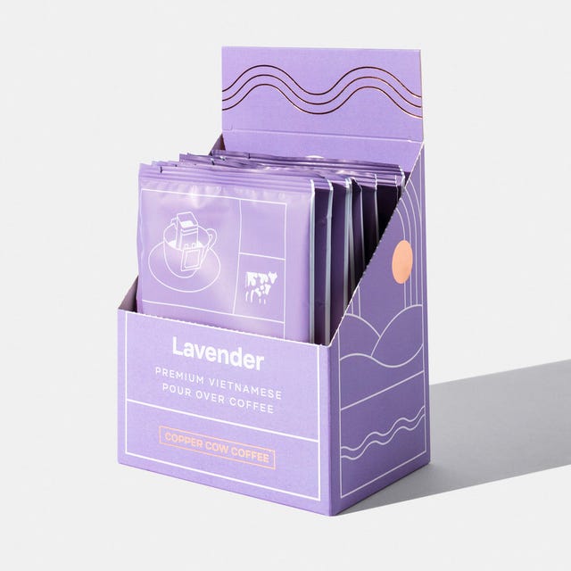 Pour lavender over coffee Pour lavender over coffee